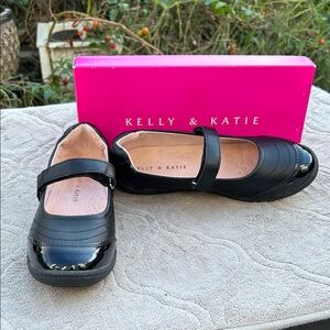 Kelly & Katie Black Patent Kids Dress Shoes